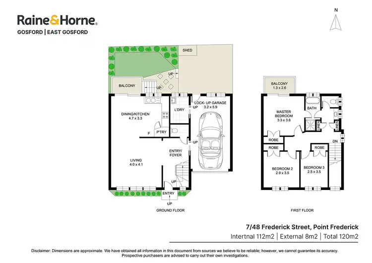 Floorplan of Homely townhouse listing, 7/48 Frederick Street, Point Frederick NSW 2250