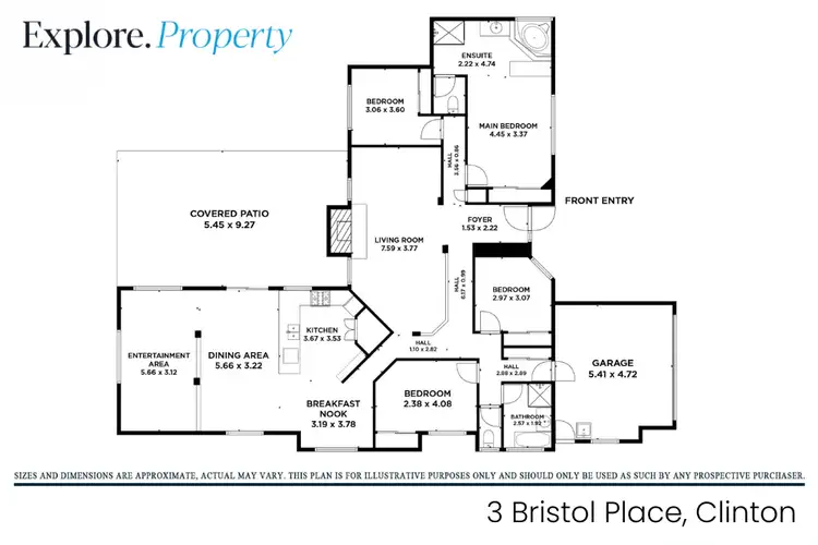 Floorplan of Homely house listing, 3 Bristol Place, Clinton QLD 4680
