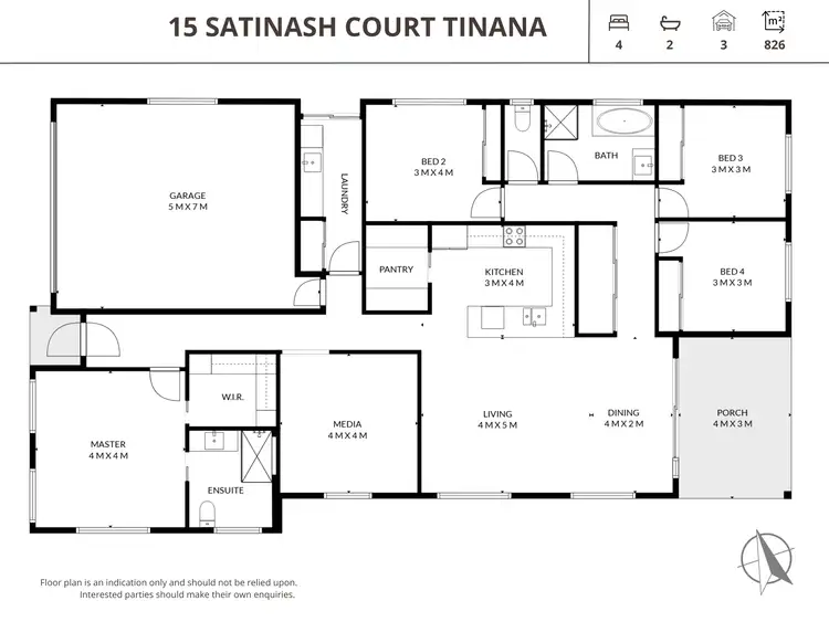 Floorplan of Homely house listing, 15 Satinash Court, Tinana QLD 4650