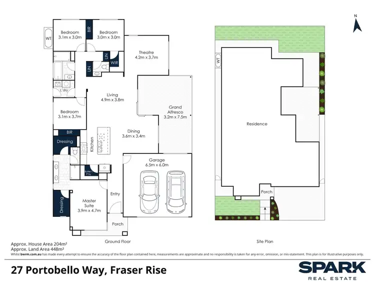 Floorplan of Homely house listing, 27 Portobello Way, Fraser Rise VIC 3336