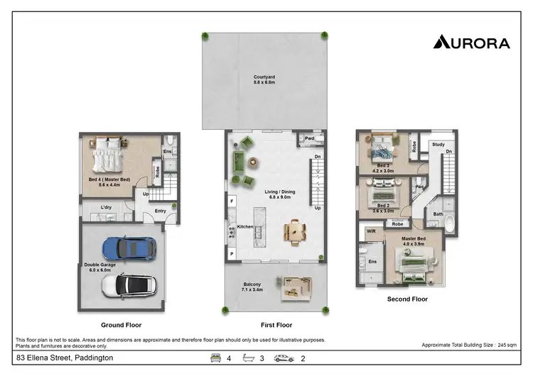 Floorplan of Homely house listing, 83 Ellena Street, Paddington QLD 4064