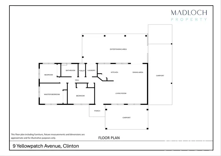 Floorplan of Homely house listing, 9 Yellowpatch Avenue, Clinton QLD 4680