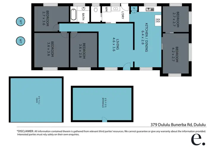 Floorplan of Homely rural property listing, 379 Dululu Bunerba Road, Dululu QLD 4702