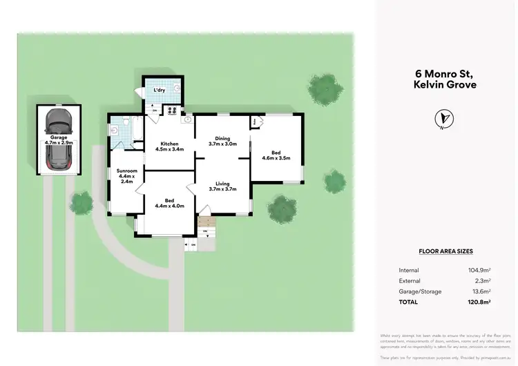 Floorplan of Homely house listing, 6 Monro Street, Kelvin Grove QLD 4059