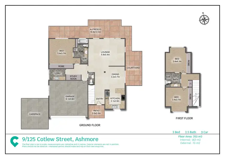 Floorplan of Homely townhouse listing, 9/125 Cotlew Street, Ashmore QLD 4214