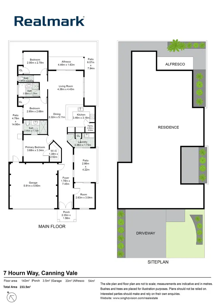Floorplan of Homely house listing, 7 Hourn Way, Canning Vale WA 6155