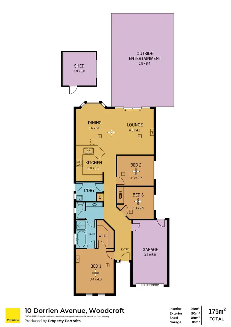 Floorplan of Homely house listing, 10 Dorrien Avenue, Woodcroft SA 5162