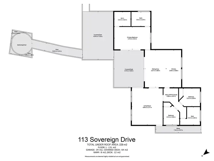 Floorplan of Homely house listing, 113 Sovereign Drive, Tamaree QLD 4570