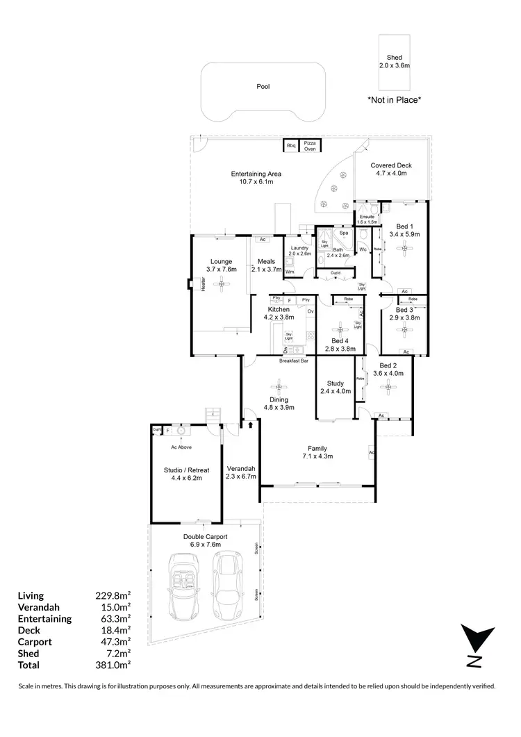 Floorplan of Homely house listing, 5 Treetop Street, Tea Tree Gully SA 5091