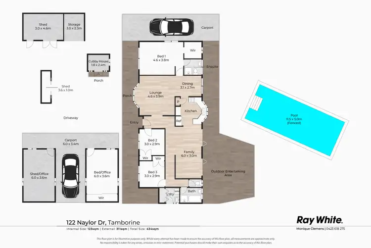 Floorplan of Homely house listing, 122 Naylor Drive, Tamborine QLD 4270