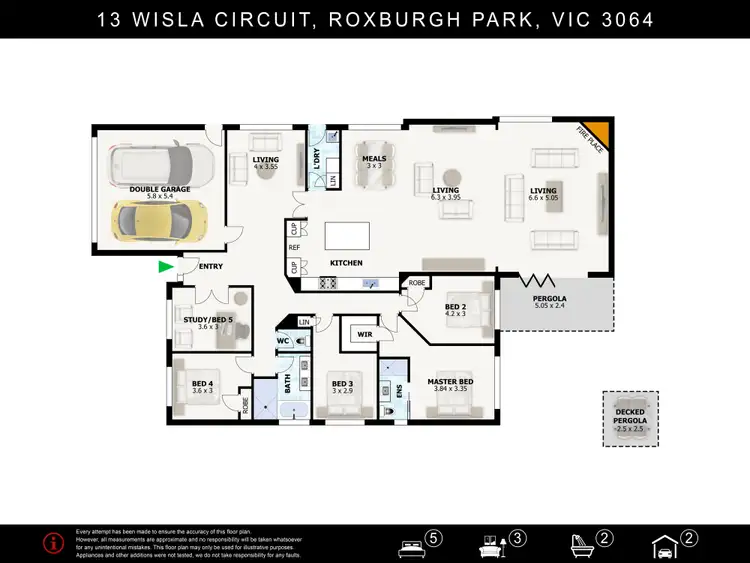 Floorplan of Homely house listing, 13 Wisla Circuit, Roxburgh Park VIC 3064