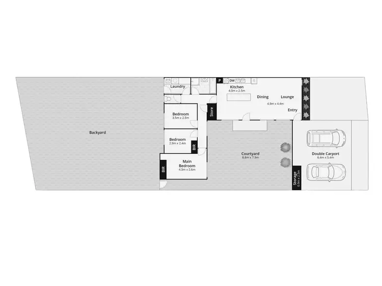 Floorplan of Homely house listing, 48 Harrington Circuit, Kambah ACT 2902