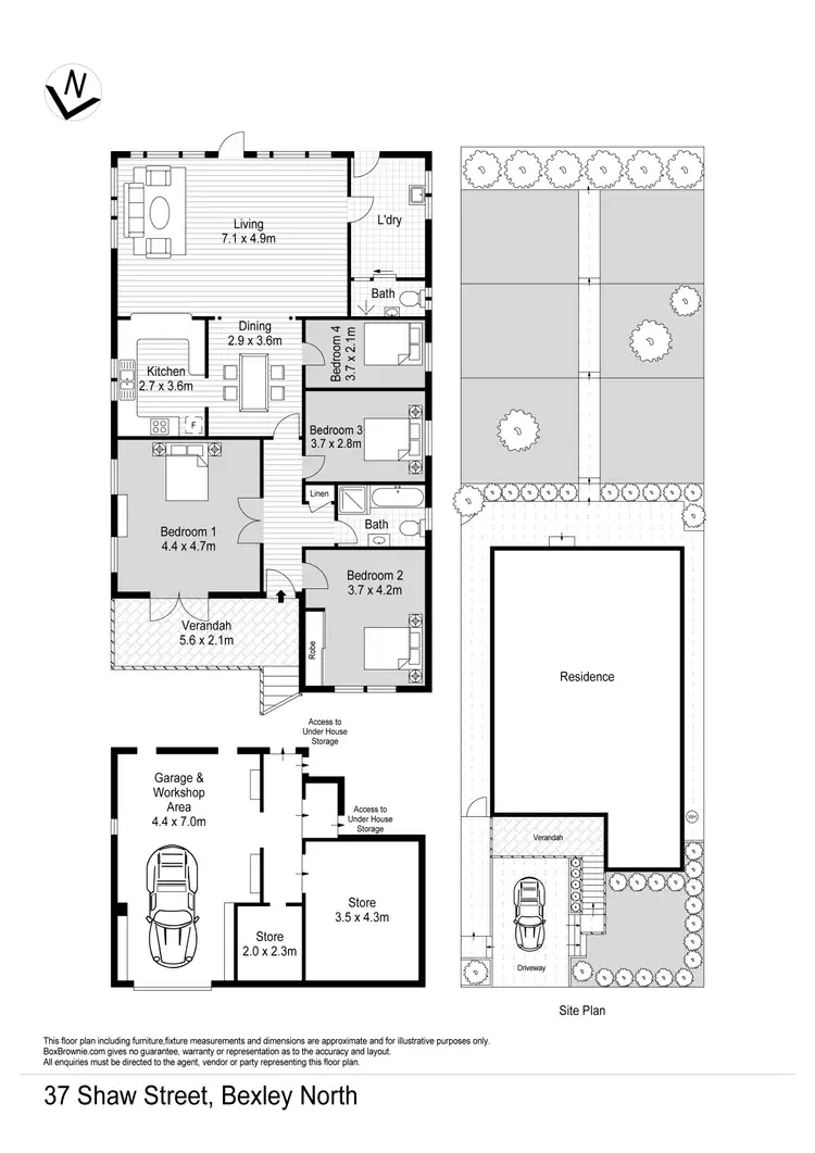 Floorplan of Homely house listing, 37 Shaw Street, Bexley North NSW 2207