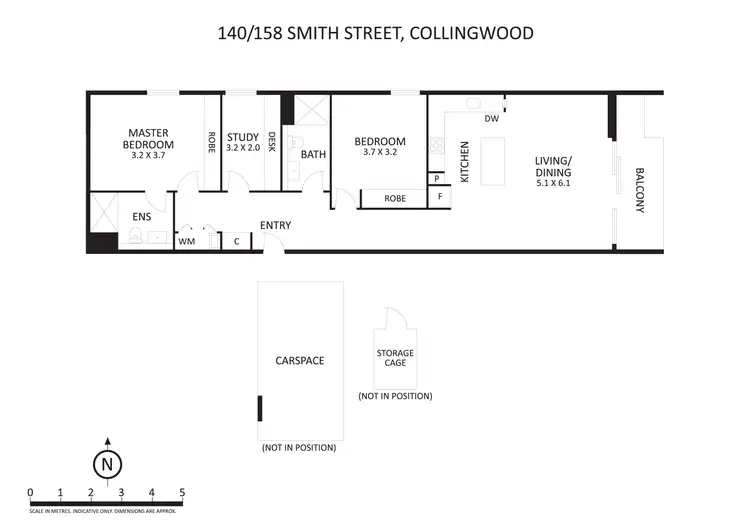Floorplan of Homely apartment listing, 140/158 Smith Street, Collingwood VIC 3066