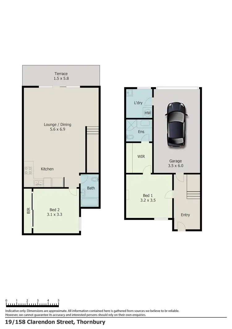 Floorplan of Homely townhouse listing, 19/158 Clarendon Street, Thornbury VIC 3071
