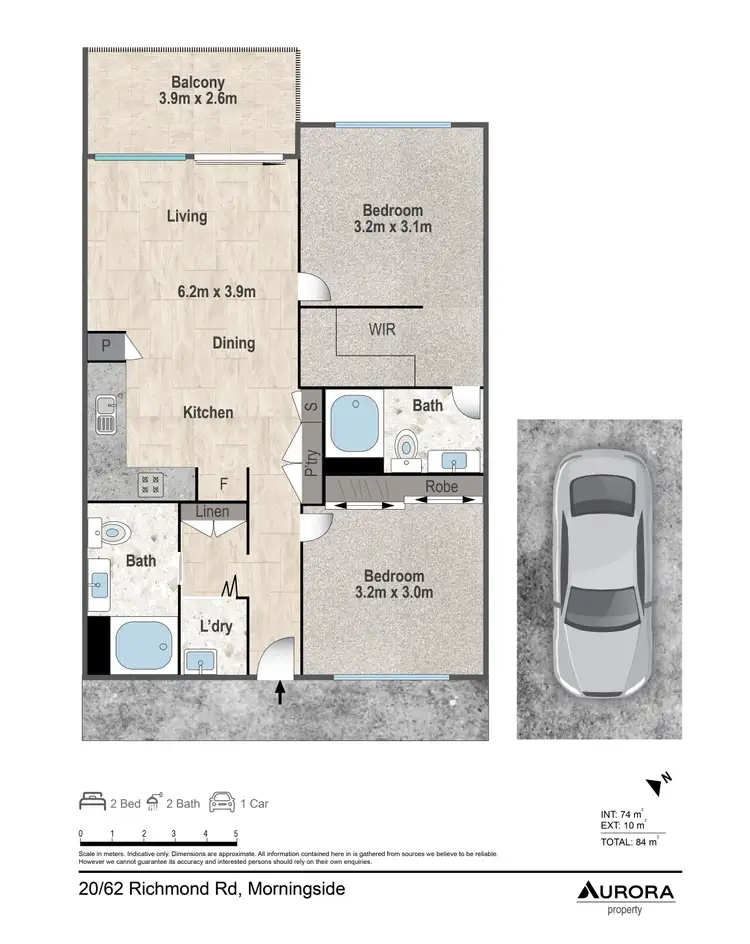 Floorplan of Homely unit listing, 20/62 Richmond Road, Morningside QLD 4170