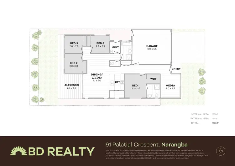 Floorplan of Homely house listing, 91 Palatial Crescent, Narangba QLD 4504