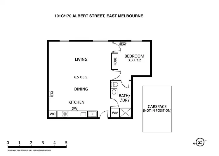 Floorplan of Homely apartment listing, 101C/170 Albert Street, East Melbourne VIC 3002
