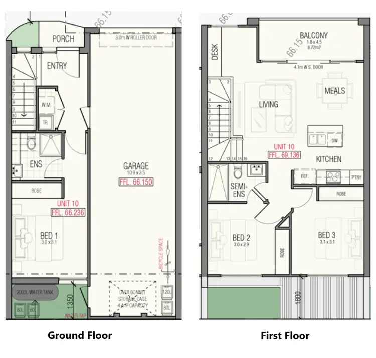 Floorplan of Homely unit listing, 10/32 Scott Avenue, St Albans VIC 3021
