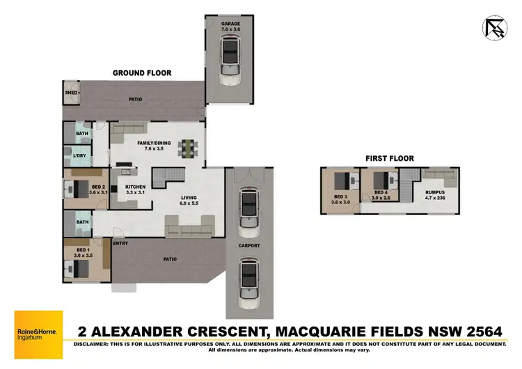 Floorplan of Homely house listing, 2 Alexander Crescent, Macquarie Fields NSW 2564