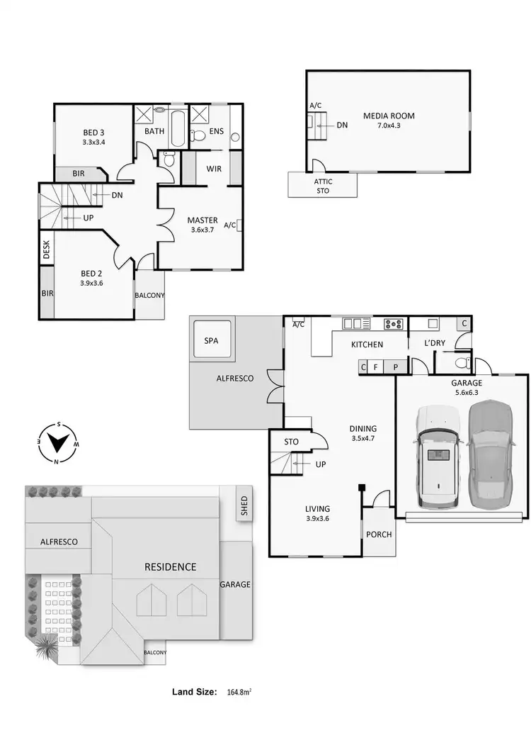 Floorplan of Homely townhouse listing, 2/229 Nepean Highway, Seaford VIC 3198