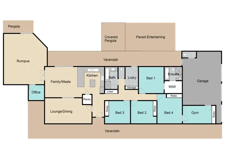 Floorplan of Homely house listing, 6 Charmere Place, Dubbo NSW 2830