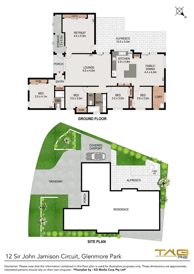 Floorplan of Homely house listing, 12 Sir John Jamison Circuit, Glenmore Park NSW 2745