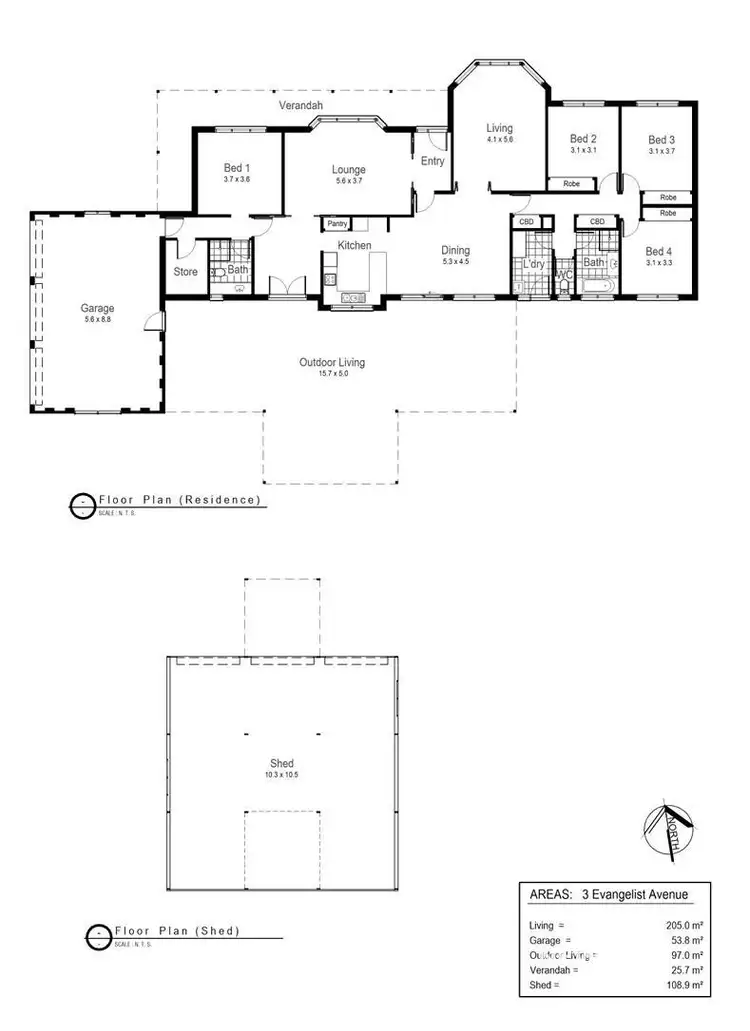 Floorplan of Homely house listing, 3 Evangelist Avenue, Lake Albert NSW 2650