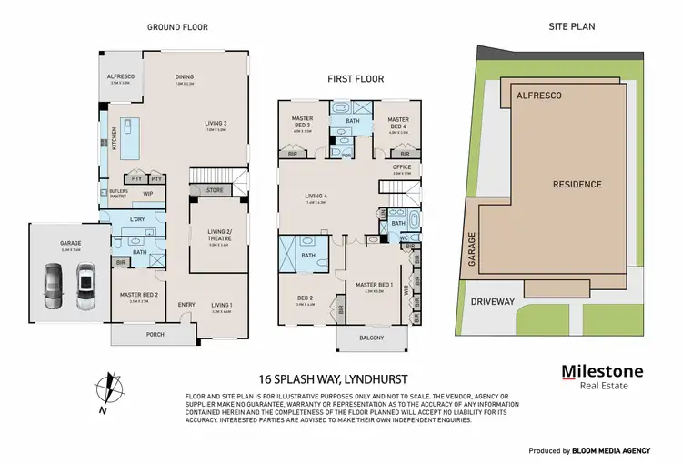 Floorplan of Homely house listing, 16 Splash Way, Lyndhurst VIC 3975