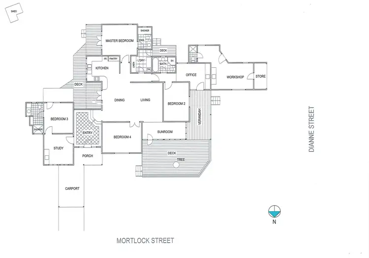 Floorplan of Homely house listing, 1 Mortlock Street, Hamilton Hill WA 6163