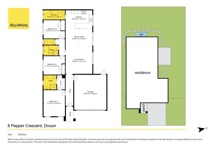 Floorplan of Homely house listing, 8 Pepper Crescent, Drouin VIC 3818