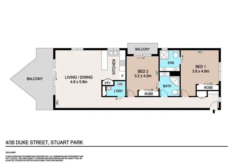 Floorplan of Homely apartment listing, 4/35 Duke Street, Stuart Park NT 820