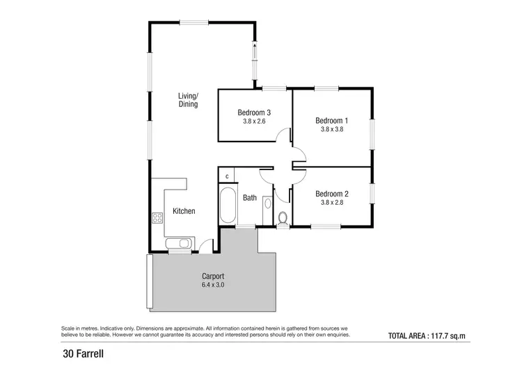 Floorplan of Homely house listing, 30 Farrell Street, Kirwan QLD 4817