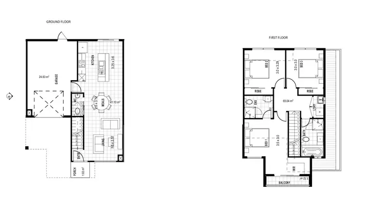 Floorplan of Homely townhouse listing, 13/14 Outlook Way, Sunbury VIC 3429