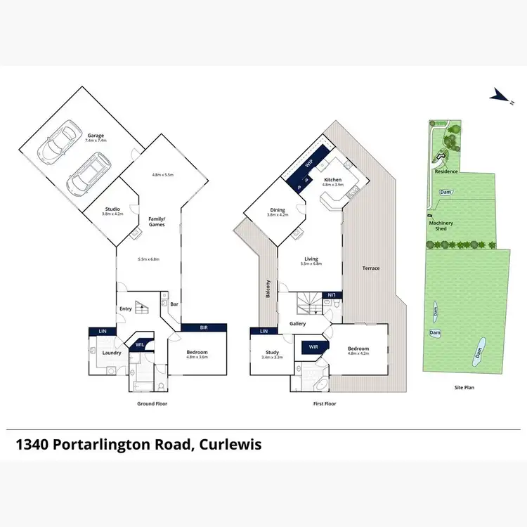 Floorplan of Homely rural property listing, 1310 & 1340 Portarlington Road, Curlewis VIC 3222