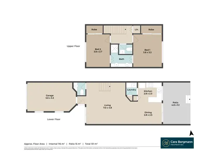 Floorplan of Homely townhouse listing, 34/380 Handford Road, Taigum QLD 4018
