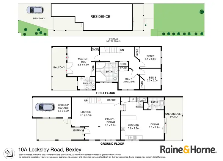 Floorplan of Homely semi-detached listing, 10A Locksley Road, Bexley NSW 2207