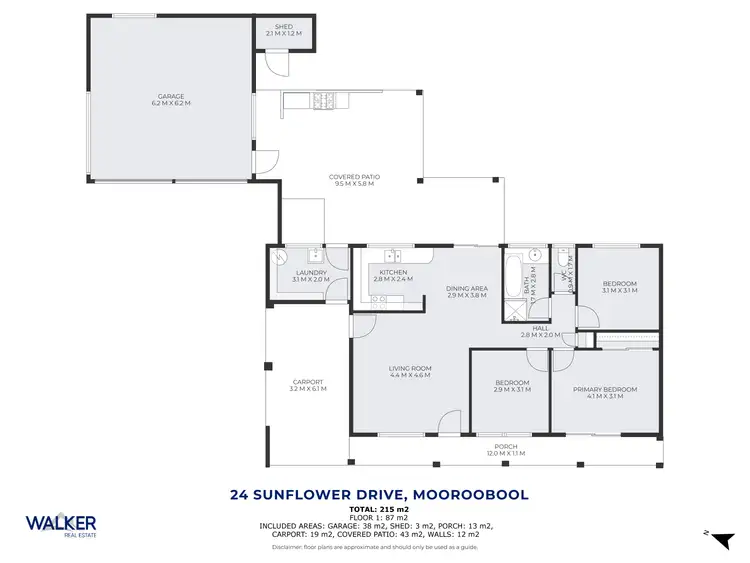 Floorplan of Homely house listing, 24 Sunflower Drive, Mooroobool QLD 4870