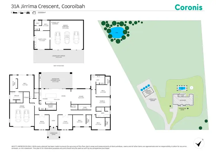 Floorplan of Homely house listing, 31A Jirrima Crescent, Cooroibah QLD 4565