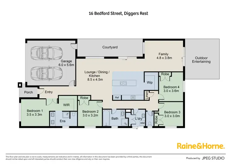 Floorplan of Homely house listing, 16 Bedford Street, Diggers Rest VIC 3427
