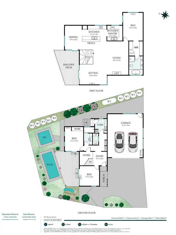 Floorplan of Homely house listing, 39 King Street, Daylesford VIC 3460
