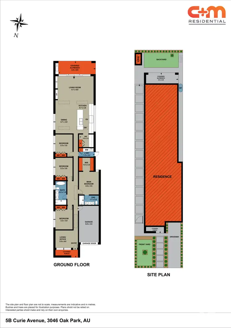 Floorplan of Homely house listing, 5b Curie Avenue, Oak Park VIC 3046
