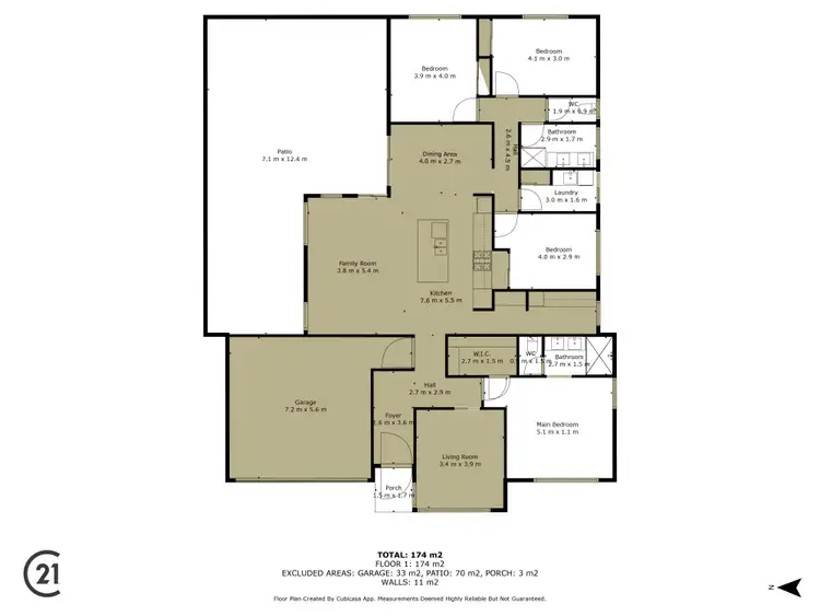 Floorplan of Homely house listing, 75 Wilderness Drive, Dawesville WA 6211