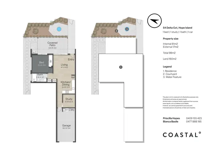 Floorplan of Homely apartment listing, 54 Delta Circuit, Hope Island QLD 4212