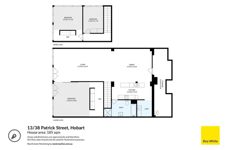 Floorplan of Homely apartment listing, 13/38 Patrick Street, Hobart TAS 7000