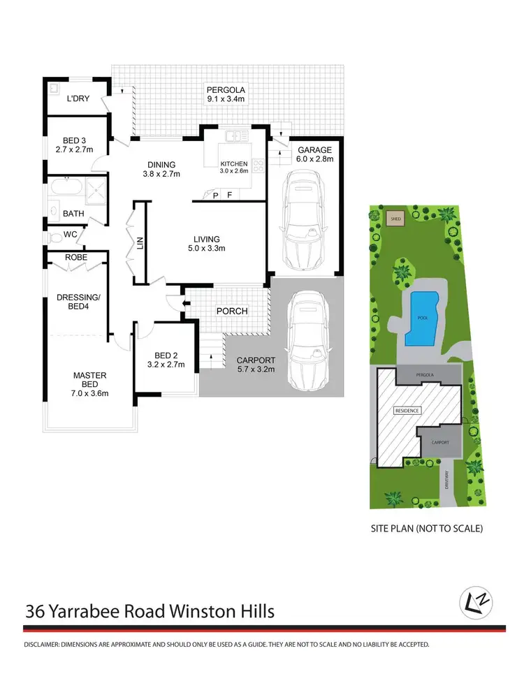 Floorplan of Homely house listing, 36 Yarrabee Road, Winston Hills NSW 2153