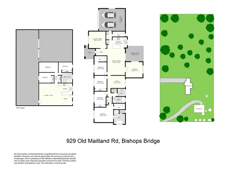 Floorplan of Homely rural property listing, 929 Old Maitland Road, Bishops Bridge NSW 2326