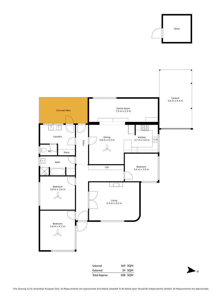 Floorplan of Homely house listing, 202 St Bernards Road, Hectorville SA 5073