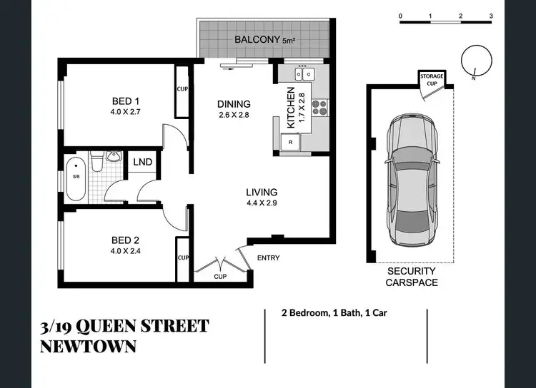 Floorplan of Homely apartment listing, 3/19 Queen Street, Newtown NSW 2042