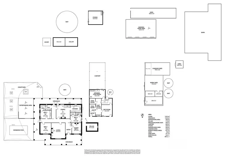 Floorplan of Homely rural property listing, 2033 Stanitzki Road, Loxton SA 5333